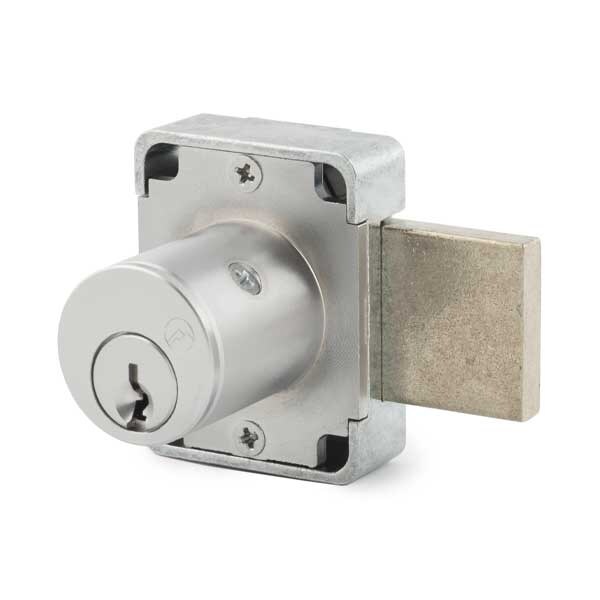 Olympus: 500DR - Cabinet Door Deadbolt Lock 1-3/8" - 26D - Satin Chrome
